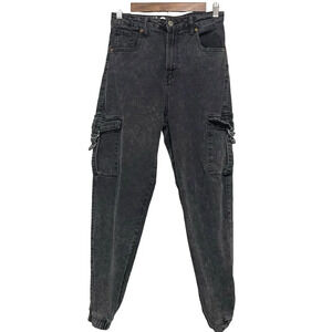 SONG Juniors Cargo Baggy Jogger‎ Jeans Pants Size 5/27 High Rise Grunge